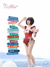 画像18: 【ToAlice】レトロドットワンピース水着【30%OFF】 (18)