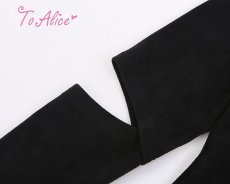 画像4: 【ToAlice】C6342レースアップくり抜きトップス【30％OFF】 (4)