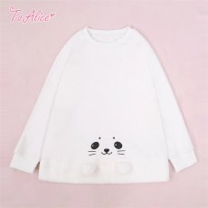 画像1: 【ToAlice】C1115あざらしトレーナー【30％OFF】 (1)