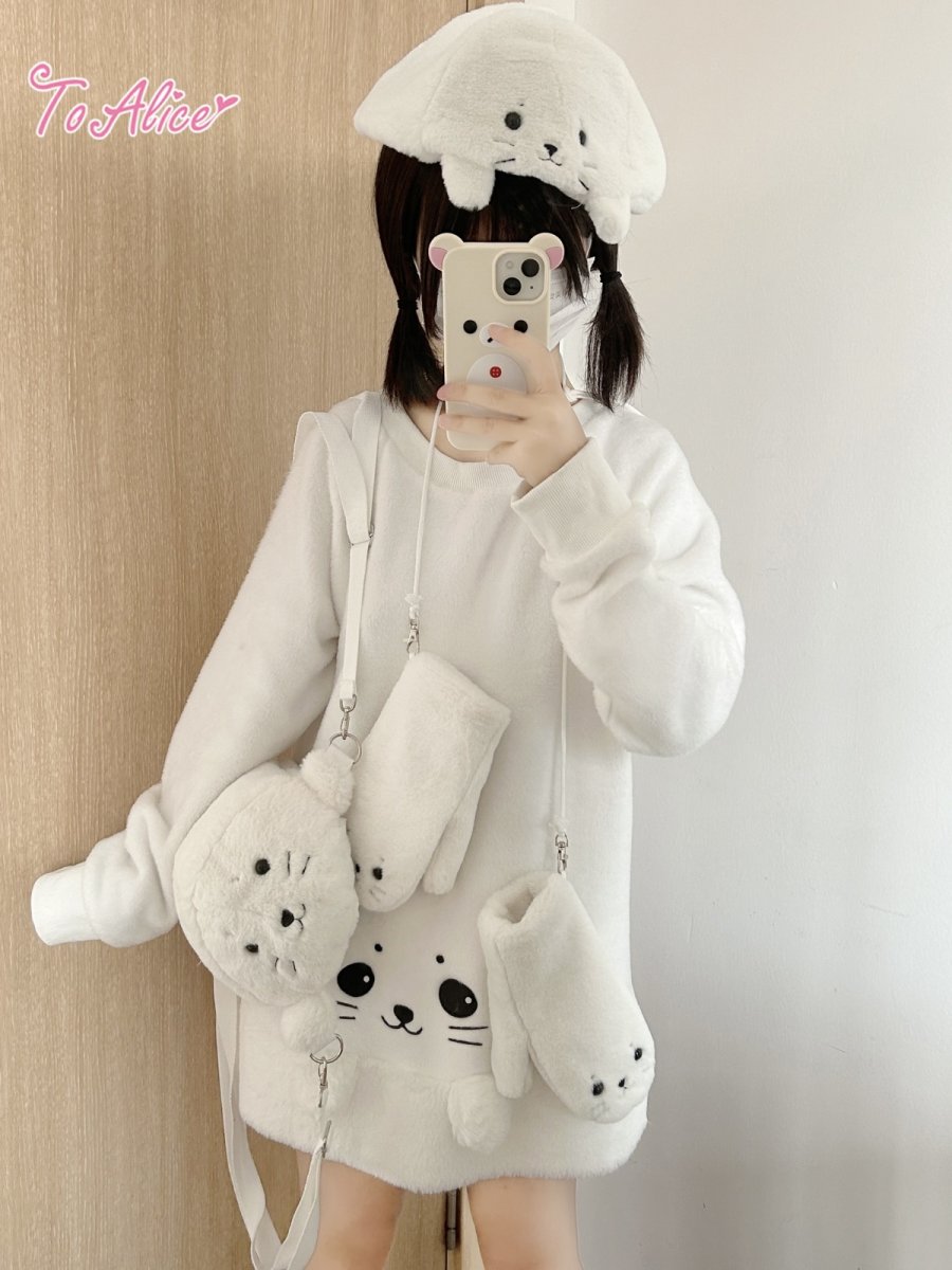 画像10: 【ToAlice】S3459あざらしミトン (10)