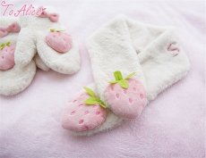 画像2: 【送料無料】C1420 SweetStrawberryマフラー《予約受付》【計5000円以上】 (2)