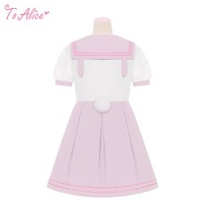 画像2: 【ToAlice】C1775うさちゃんセーラーワンピース【本店・通販限定】【30％OFF】 (2)