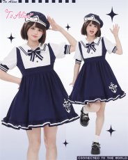 画像5: 【送料無料】C1896 学生風マリンセーラーワンピース《予約受付》 (5)