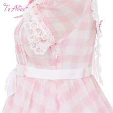 画像4: 【ToAlice】C2100ストロベリーギンガムチェックワンピース (4)