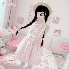 画像5: 【ToAlice】C2100ストロベリーギンガムチェックワンピース (5)