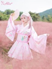 画像18: 【送料無料】C2167いちごギンガムチェック浴衣セット《予約受付》 (18)