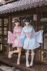 画像22: 【ToAlice】C2167いちごギンガムチェック浴衣セット (22)