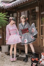 画像24: 【ToAlice】C2167いちごギンガムチェック浴衣セット (24)