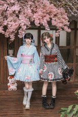 画像25: 【ToAlice】C2167いちごギンガムチェック浴衣セット (25)