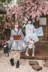 画像26: 【ToAlice】C2167いちごギンガムチェック浴衣セット (26)