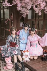 画像28: 【ToAlice】C2167いちごギンガムチェック浴衣セット (28)