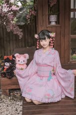 画像11: 【ToAlice】C2167いちごギンガムチェック浴衣セット (11)