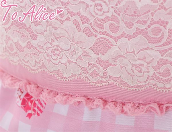 ToAlice】C2167いちごギンガムチェック浴衣セット - To Alice