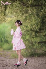 画像50: 【送料無料対象外】【ToAlice】C2167いちごギンガムチェック浴衣セット (50)