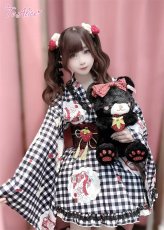 画像47: 【ToAlice】C2167いちごギンガムチェック浴衣セット (47)