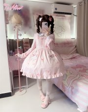 画像12: 【送料無料】C2530 ねこちゃんプリントワンピース《予約受付》 (12)