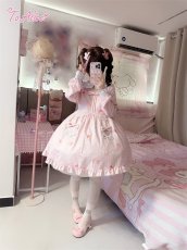 画像11: 【送料無料】C2530 ねこちゃんプリントワンピース《予約受付》 (11)
