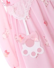 画像7: 【送料無料】C2530 ねこちゃんプリントワンピース《予約受付》 (7)