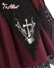 画像10: 【ToAlice】F24ローズクロス小悪魔ワンピース【30％OFF】 (10)