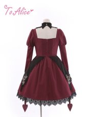 画像2: 【ToAlice】F24ローズクロス小悪魔ワンピース【30％OFF】 (2)