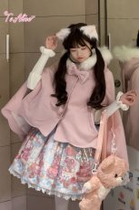 画像34: 【ToAlice】C8589ふわふわラビットマントコート(中綿入り)【30％OFF】 (34)