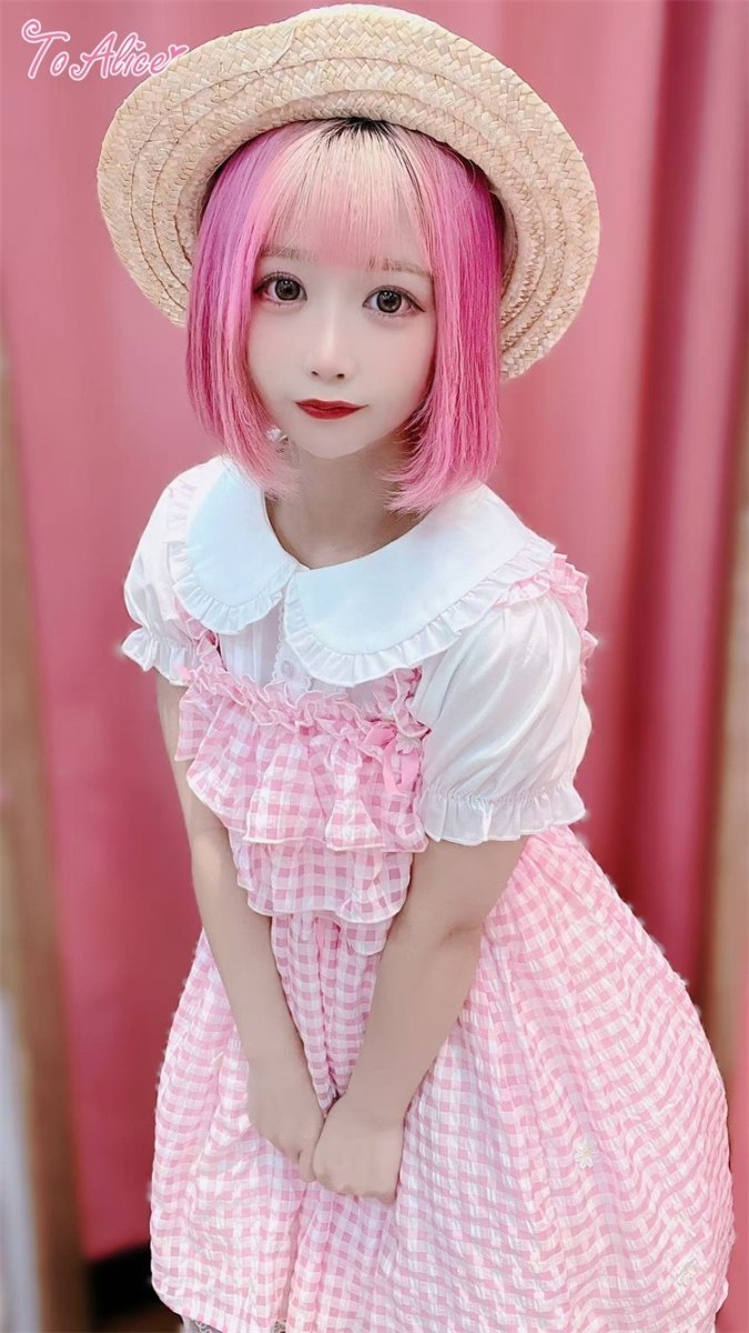 画像47: 【ToAlice】C3174サマーデイジーギンガムチェックジャンパスカート【30%OFF】 (47)