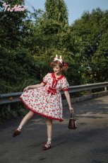 画像10: 【ToAlice】C3185さくらんぼシフォンワンピース (10)