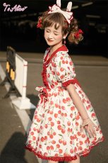 画像18: 【ToAlice】C3185さくらんぼシフォンワンピース (18)