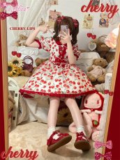 画像27: 【ToAlice】C3185さくらんぼシフォンワンピース (27)