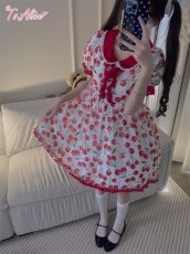 画像36: 【ToAlice】C3185さくらんぼシフォンワンピース (36)