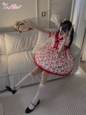 画像37: 【ToAlice】C3185さくらんぼシフォンワンピース (37)