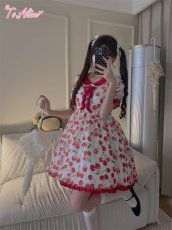 画像32: 【ToAlice】C3185さくらんぼシフォンワンピース (32)