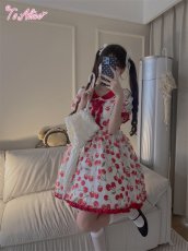 画像31: 【ToAlice】C3185さくらんぼシフォンワンピース (31)