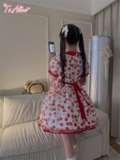 画像30: 【ToAlice】C3185さくらんぼシフォンワンピース (30)