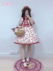 画像40: 【ToAlice】C3185さくらんぼシフォンワンピース (40)