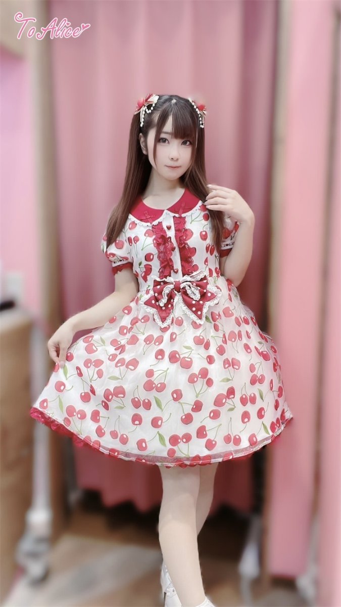 画像42: 【ToAlice】C3185さくらんぼシフォンワンピース (42)