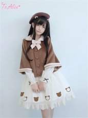 画像9: 【送料無料】C3333くま耳ポンチョ風コート《予約受付》 (9)