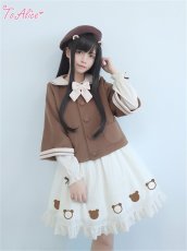 画像10: 【送料無料】C3333くま耳ポンチョ風コート《予約受付》 (10)