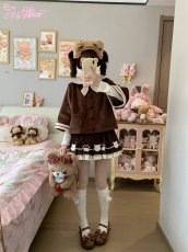 画像28: 【送料無料】C3333くま耳ポンチョ風コート《予約受付》 (28)