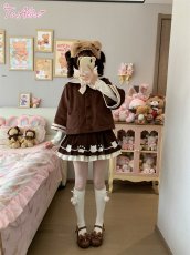 画像29: 【送料無料】C3333くま耳ポンチョ風コート《予約受付》 (29)