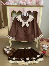 画像44: 【送料無料】C3333くま耳ポンチョ風コート《予約受付》 (44)