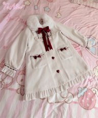 画像6: 【ToAlice】C3551 いちごホイップヨーク切り替えコート (6)