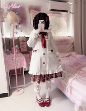 画像8: 【ToAlice】C3551 いちごホイップヨーク切り替えコート (8)