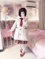 画像9: 【ToAlice】C3551 いちごホイップヨーク切り替えコート (9)
