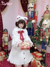 画像11: 【ToAlice】C3551 いちごホイップヨーク切り替えコート (11)