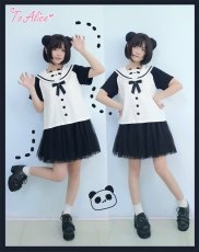 画像10: 【ToAlice】C403517パンダセーラートップス (10)