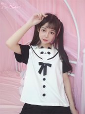 画像14: 【ToAlice】C403517パンダセーラートップス (14)