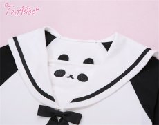 画像2: 【ToAlice】C403517パンダセーラートップス (2)