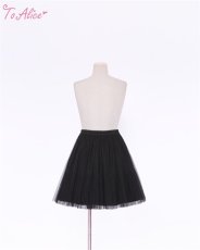 画像2: 【ToAlice】C411017チュール重ねスカート【10%OFF】 (2)