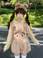 画像12: 【送料無料】S388リボン付きくまみみもこもこカチューシャ《予約受付》【計5000円以上】 (12)